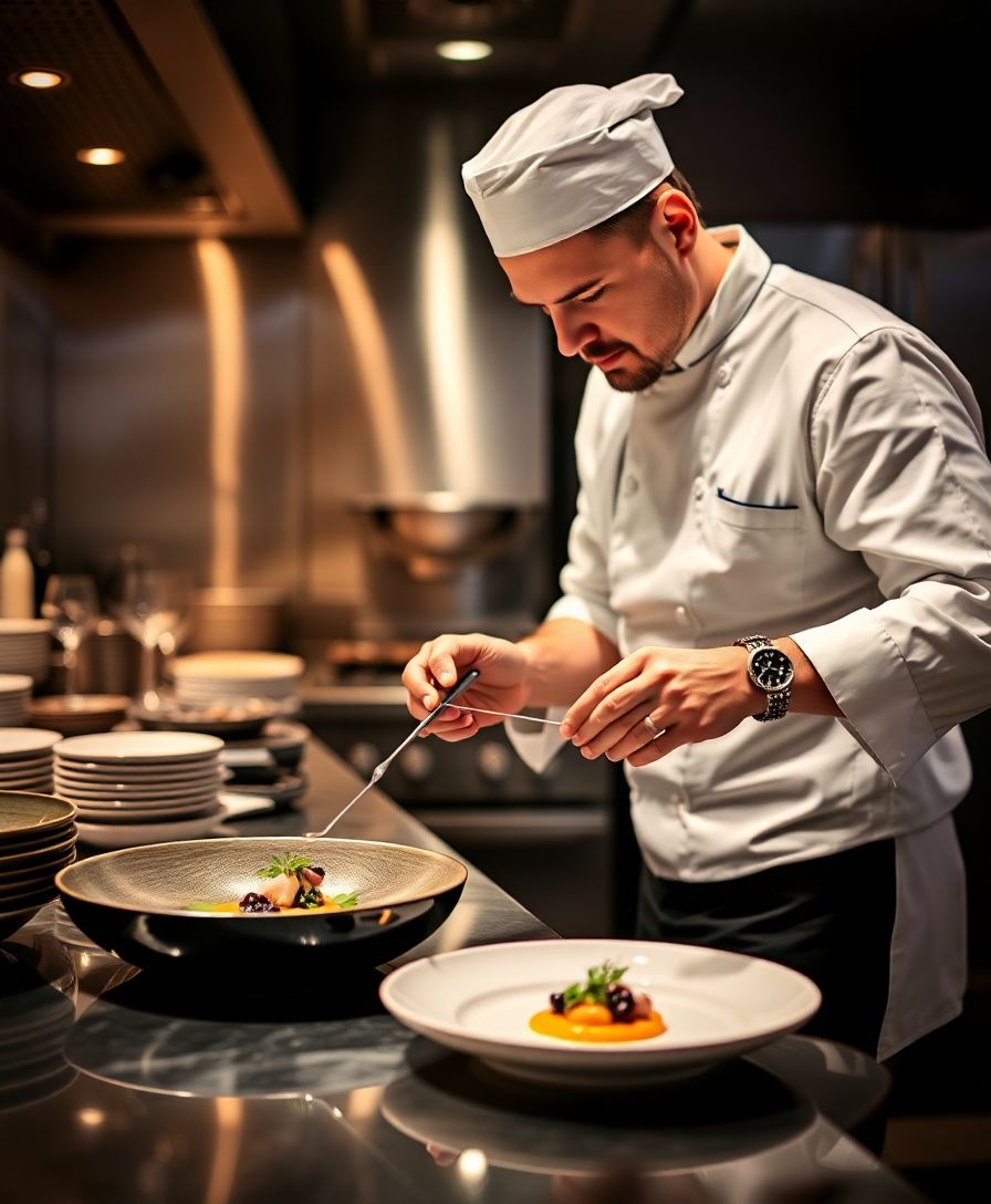 Chef Tony Miano preparing a signature dish